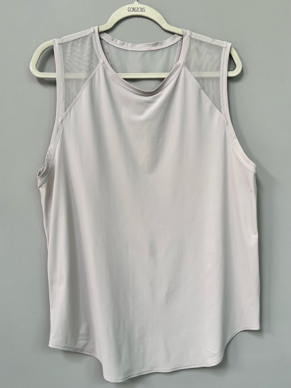 Airy mesh back tank